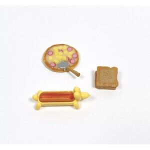 Lot Completed MGA Miniverse Make it Mini Food Hot Dog Sandwich Pizza Finished